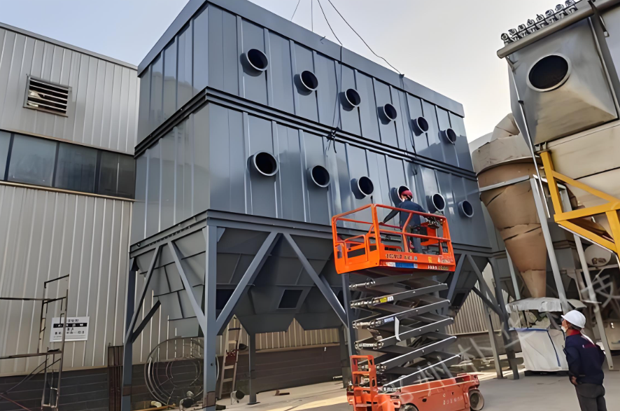 北京嵩安科技除塵設(shè)備維護(hù)現(xiàn)場(chǎng)